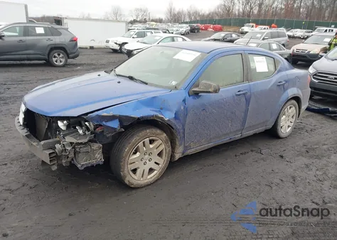 2013 Dodge Avenger Se из США, поврежденный, VIN 1C3CDZAB6DN540553